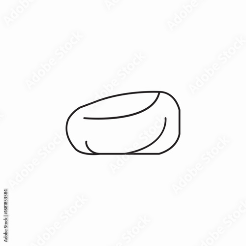 sling pouch or bag icon sign vector