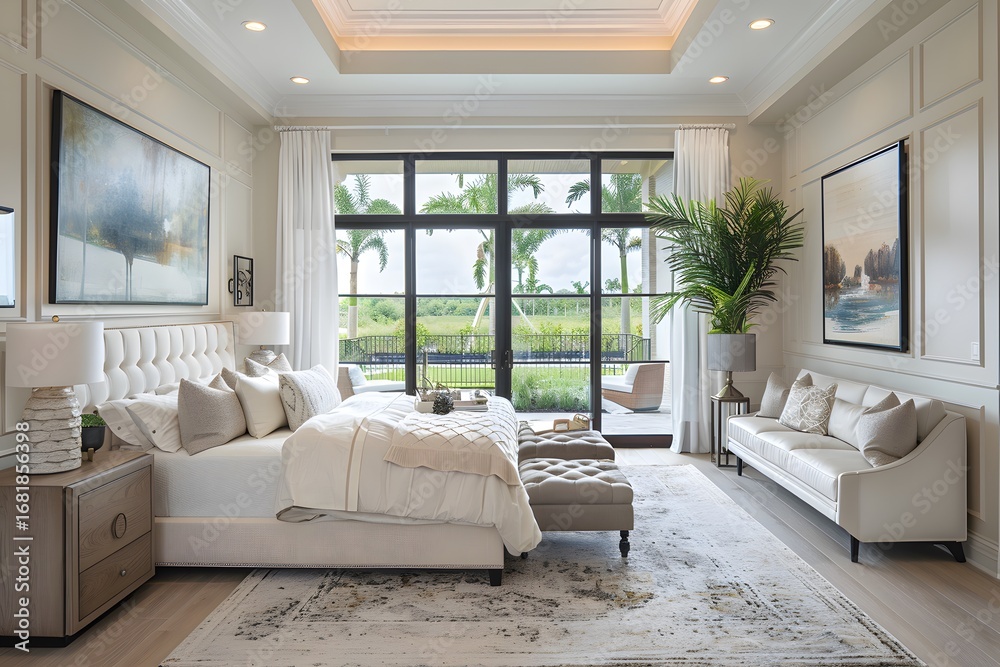 Fototapeta premium Modern Living Room Interior Design Collection, Stylish Home Decor, Contemporary Furniture, Cozy Spaces