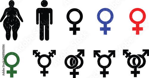 Gender identity symbols diversity inclusion representation equality