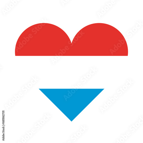 Luxembourg flag heart icon. Country love symbol Free Download Luxembourg flag heart icon. Country love symbol - GFXLoad