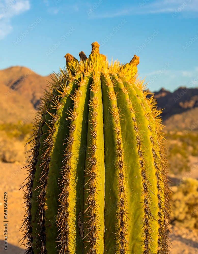 Fototapeta premium Close-up of desert cactus