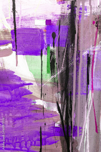 Fragment from painted canva...