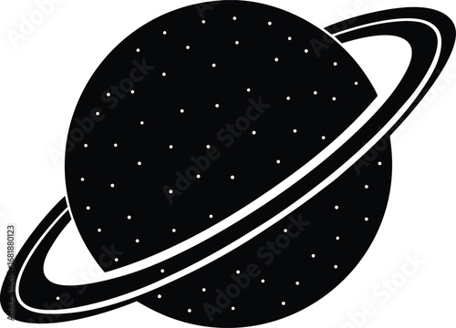 Stunning ringed planet vector illustration for space and sci-fi designs scalable eps transparent background