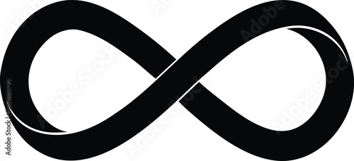 Golden infinity loop charm vector graphic timeless symbol of endless connection and love transparent background