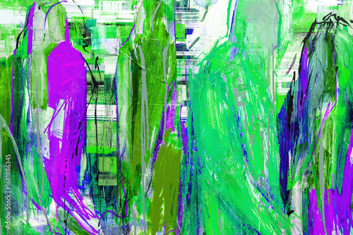 Fragment from painted canva...