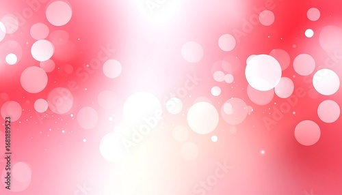 Abstract, soft bokeh, red-white gradient