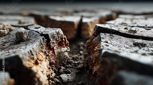 Wallpaper Mural Cracked dry earth surface texture high resolution image Torontodigital.ca