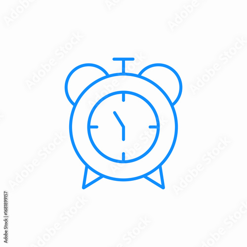 alarm clock icon sign vector