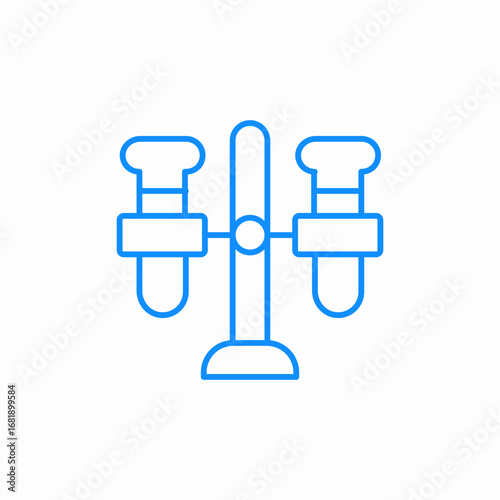 chemical tubes icon sign vector