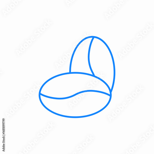 coffee beans icon sign vector