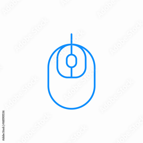 mouse computer icon sign vector