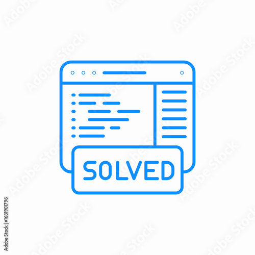problem solved icon sign vector