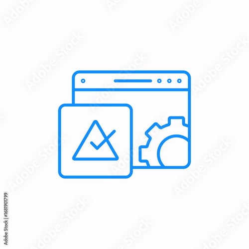 problem fixed icon sign vector