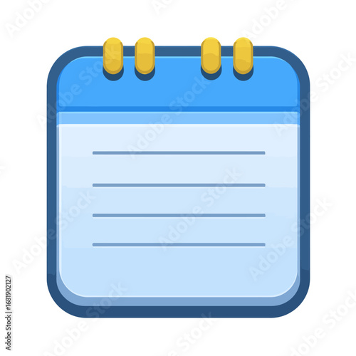 A minimalist icon of a calendar, ideal for apps or web design, with a clean, modern look