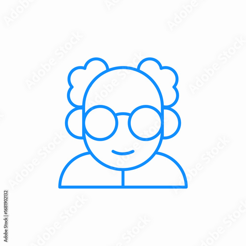 scientist man icon sign vector