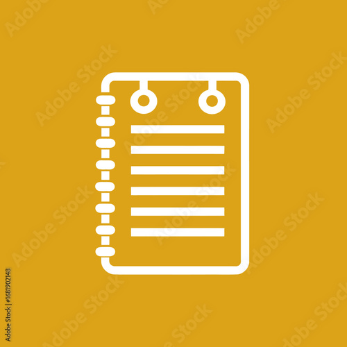 Minimalist Notepad Icon A Clean and Simple Design for Notes and Organization