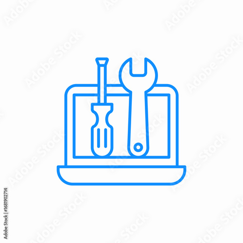 system repair icon sign vector