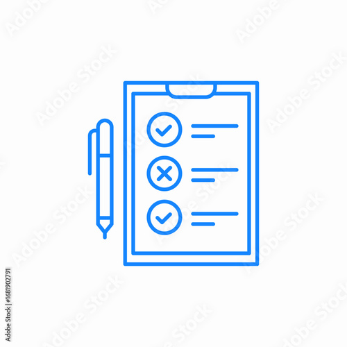 task list icon sign vector