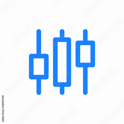 slider control settings icon sign vector