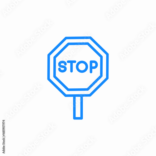 stop sign icon sign vector