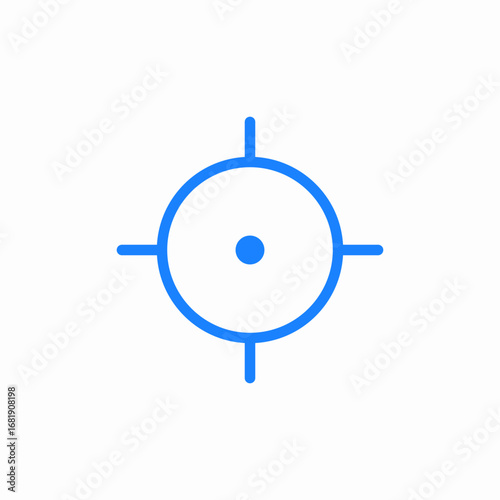 target location center icon sign vector