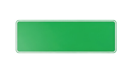 Isolated Green Road Sign, Directional Roadside Billboard, Guidepost for Highway and City Streets