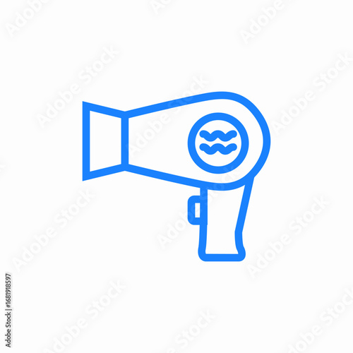 hair dryer icon sign vector