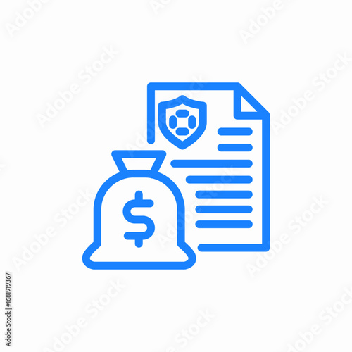 insurance policy icon sign vector