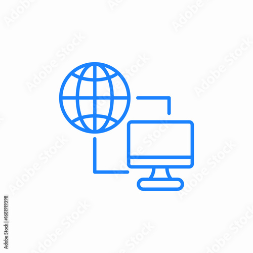 internet connection icon sign vector