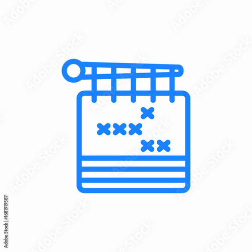 knitting pattern icon sign vector