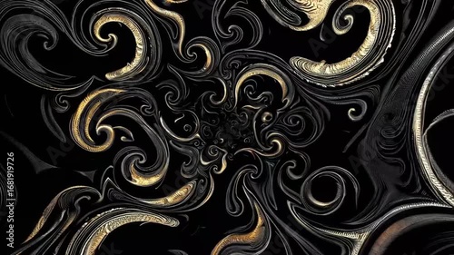 Vintage-Inspired Textural Pattern on Dark Monochromatic Background