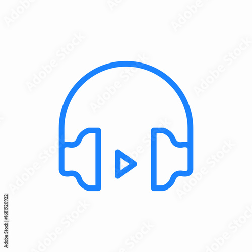 music play icon sign vector