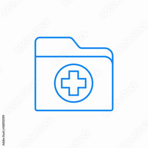patient medical record icon sign vector