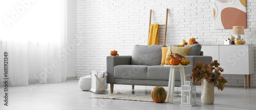 Interior of light living ro...
