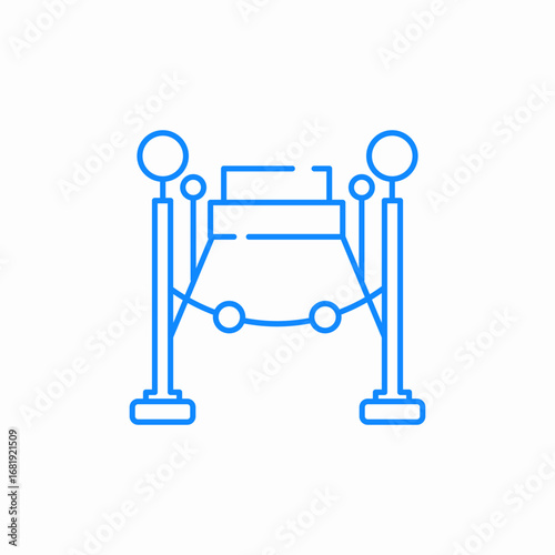 red carpet event icon sign vector
