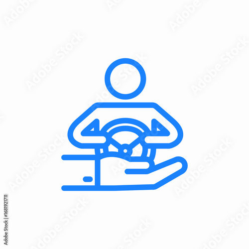 safe drive icon sign vector