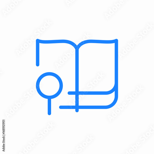 search book icon sign vector