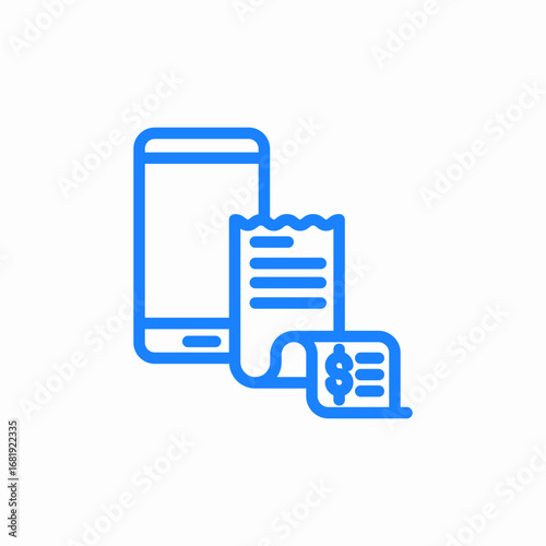 smart phone payment icon sign vector