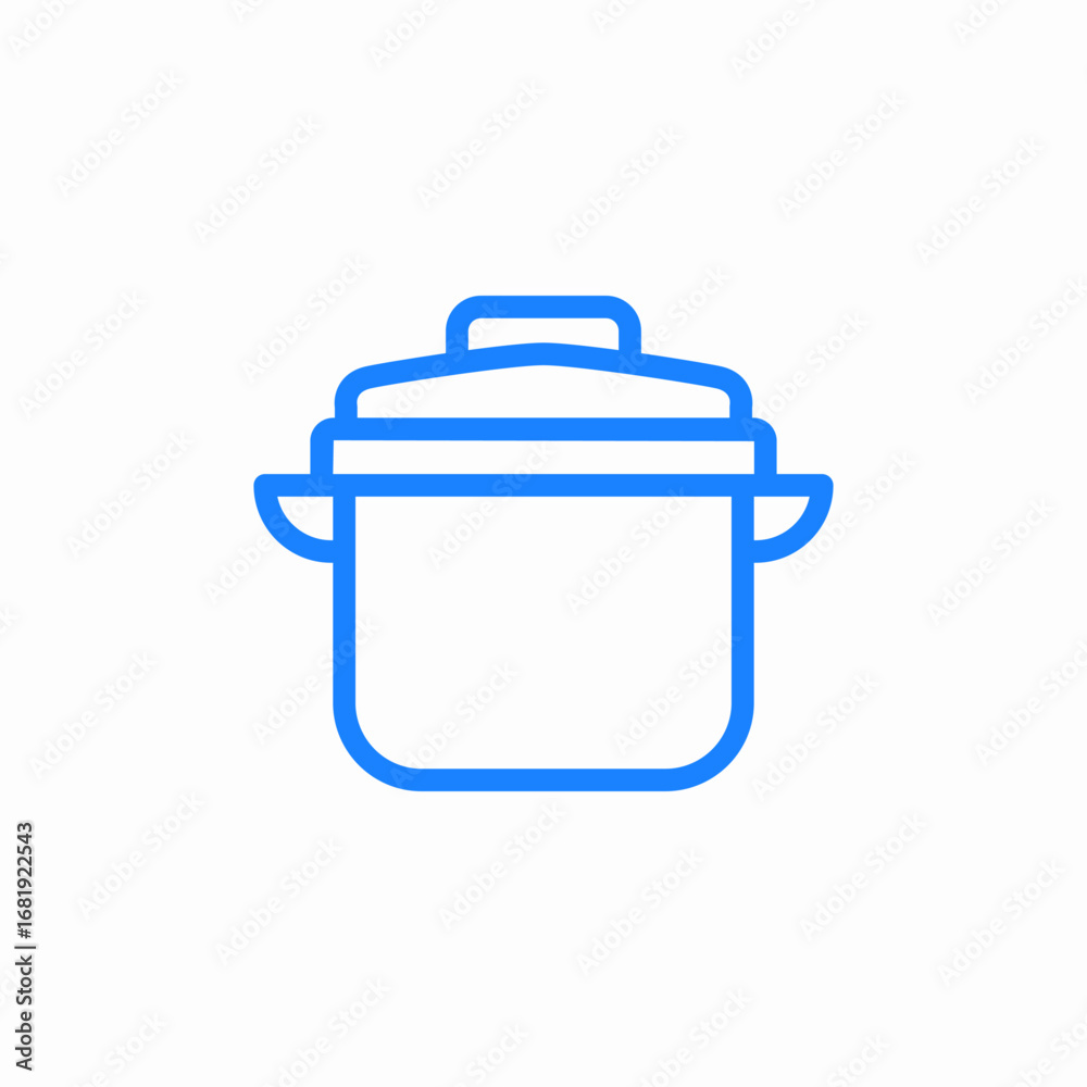 Fototapeta premium steam cooker icon sign vector