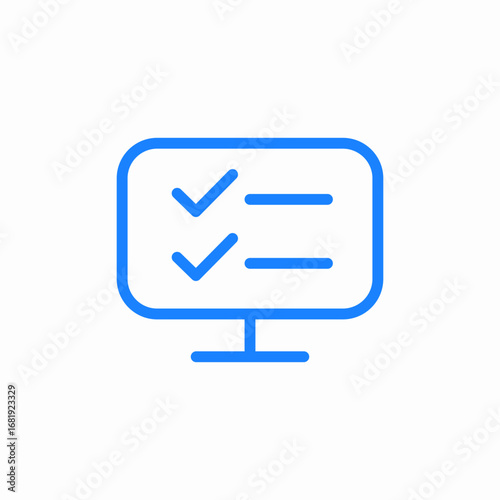 testing checkmark icon sign vector