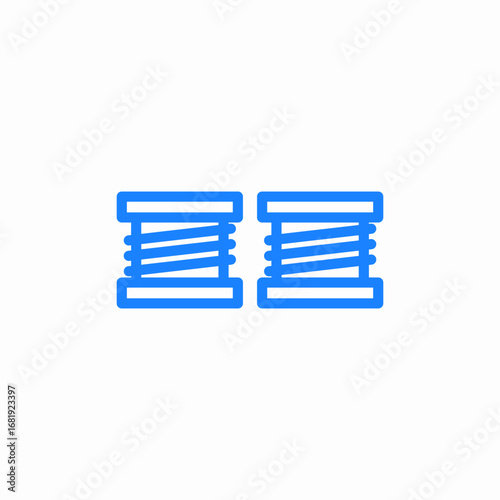 thread bobbin icon sign vector