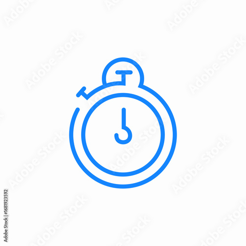 timer countdown stopwatch icon sign vector