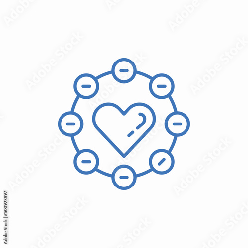 trust relationship icon sign vector