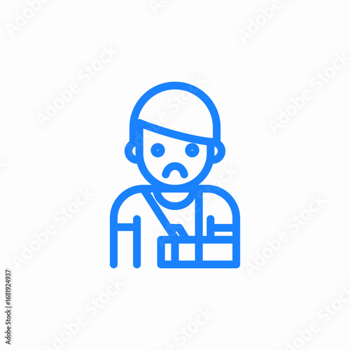 wreck damage sad icon sign vector