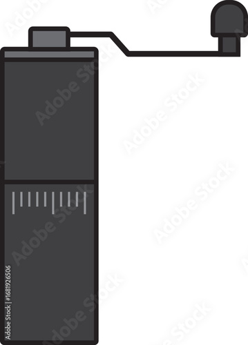 Portable Coffee grinder with adjustable settings icon.