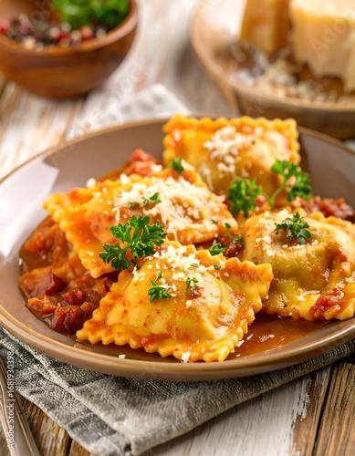 Ravioli in tomato sauce