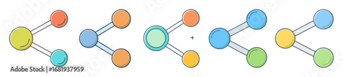 Illustrative example of compound formation or chemical reaction process diagram