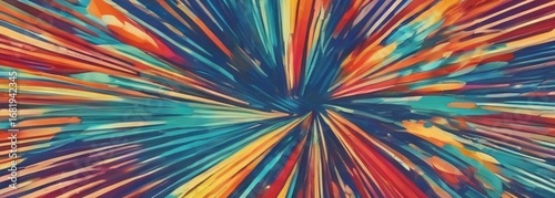 abstract background with colorful stripes