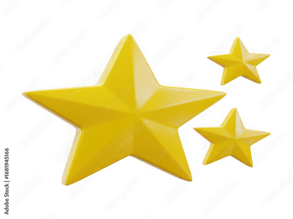 Obraz premium Golden stars award recognition success achievement celebration shine bright cosmic celestial glitter sparkle.