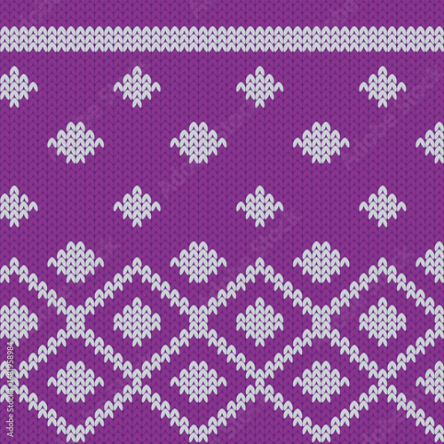 Vector illustration of Malaysian textile, Tiang Seri Songket. Traditional malay motive knitted pattern